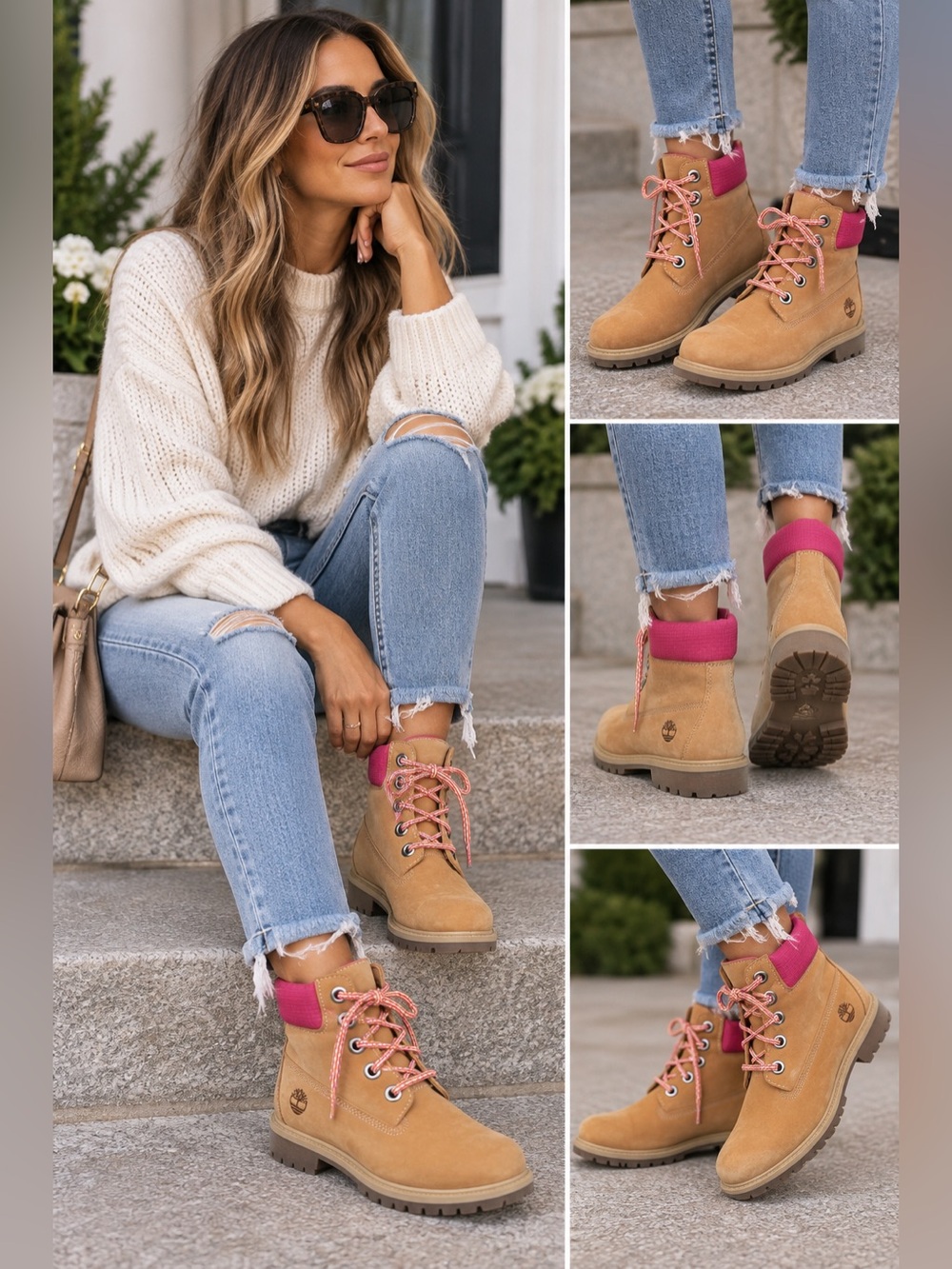 Timberland 6" Premium
Boot Wheat Pink Women's Size 8.5